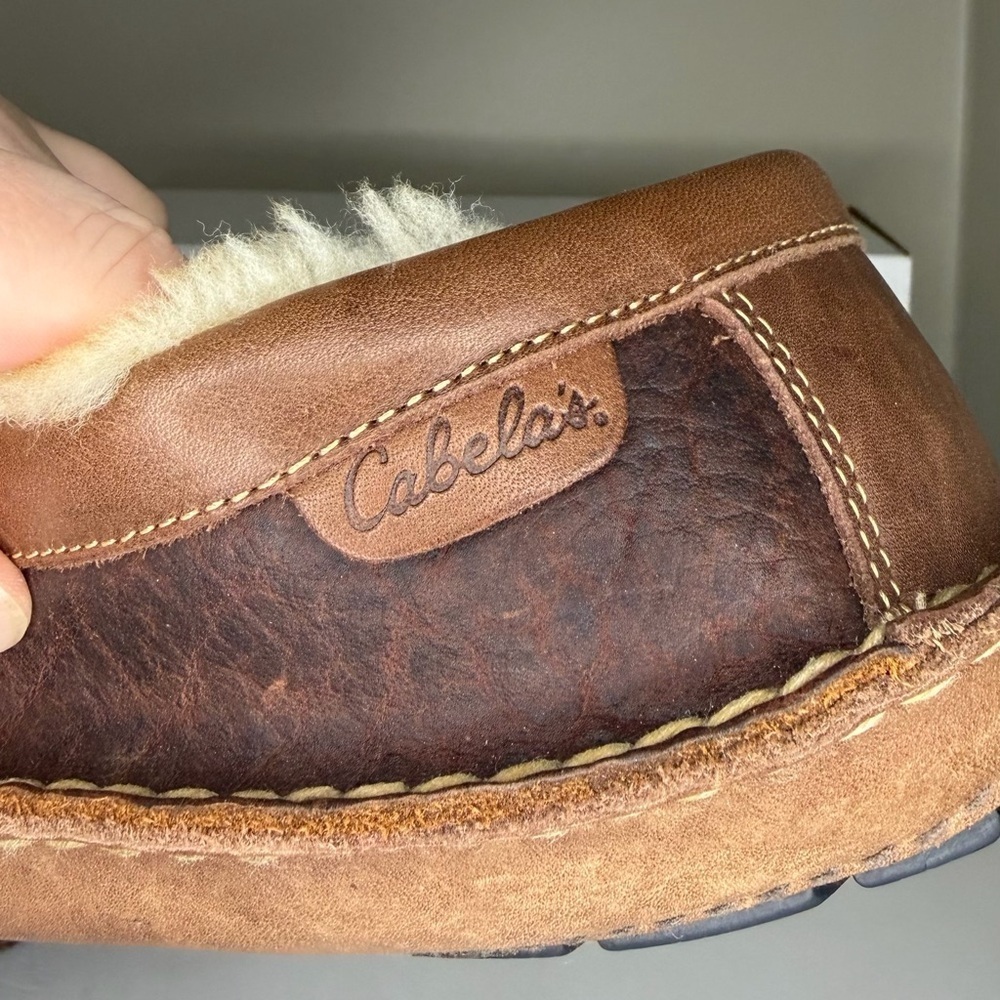Cabela's Rich Brown Leather Tassel Slip-Ons - Picture 5 of 5
